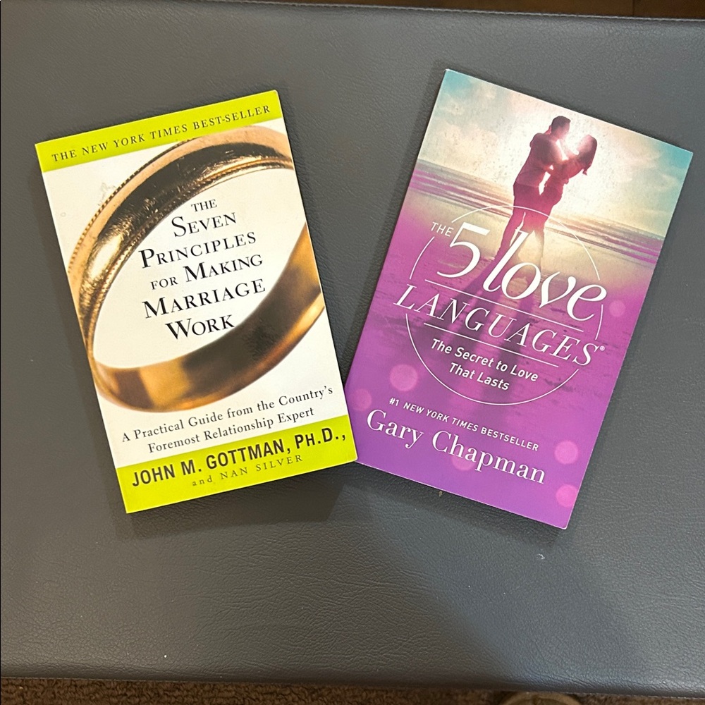 “The 5  love languages” & “the 7 principles for making a marriage work” books